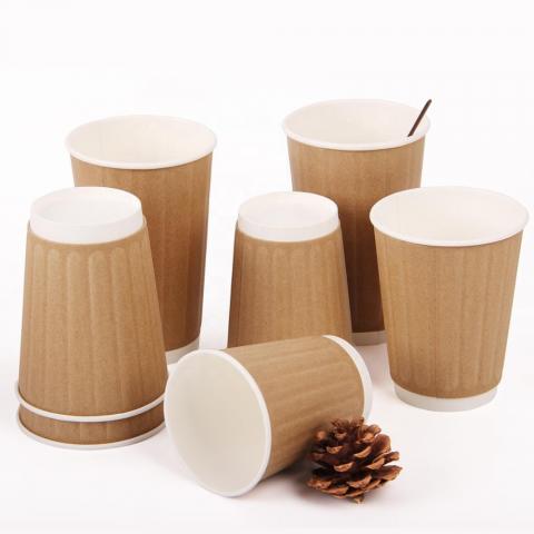 Eco-friendly disposable kraft PE Coating double wall Paper 
