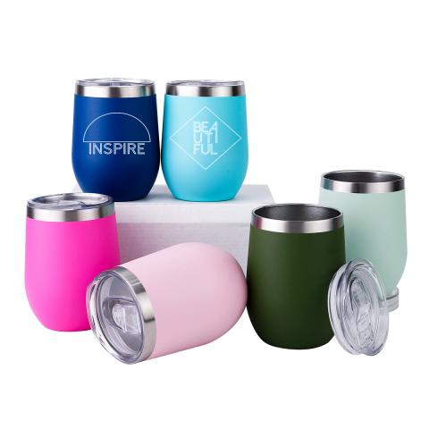 Double wall stainless steel travel mug/tumbler 