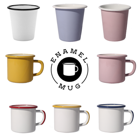 camping enamel mug 