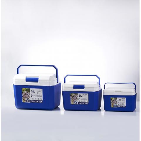 plastic camping cooler box combo